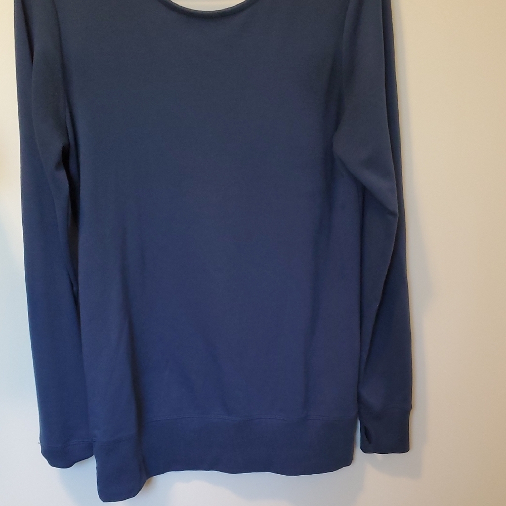 Blue Long Sleeve Top